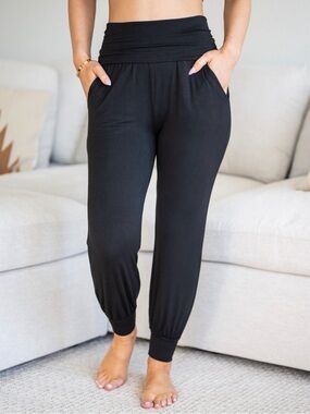SOZY Bamboo Ravi Harem Pants- Size Large, NWOT
